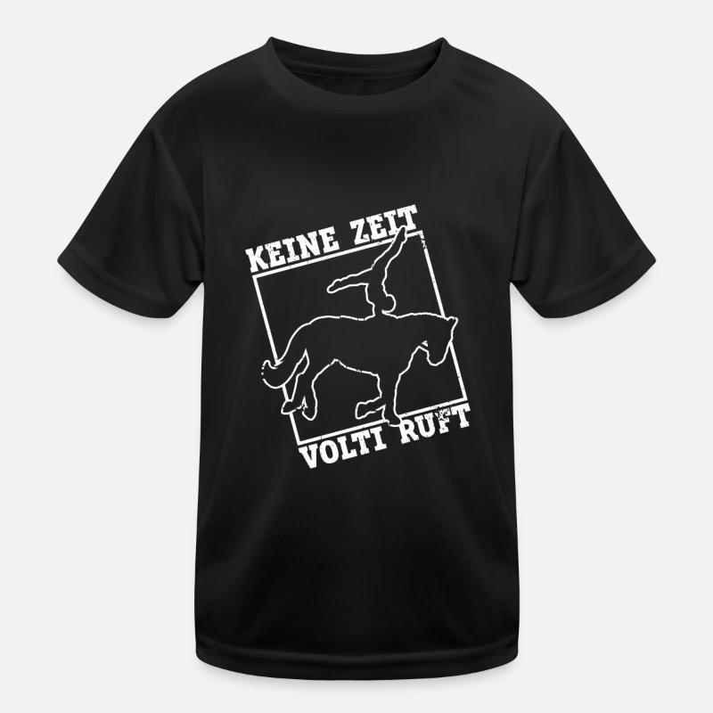 No time Volti Ruft - vaulting equestrian sport Kids Functional T-Shirt