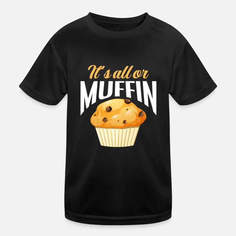 Lustiges Hobby Bäcker Geschenk - Kinder Funktions-T-Shirt - Schwarz