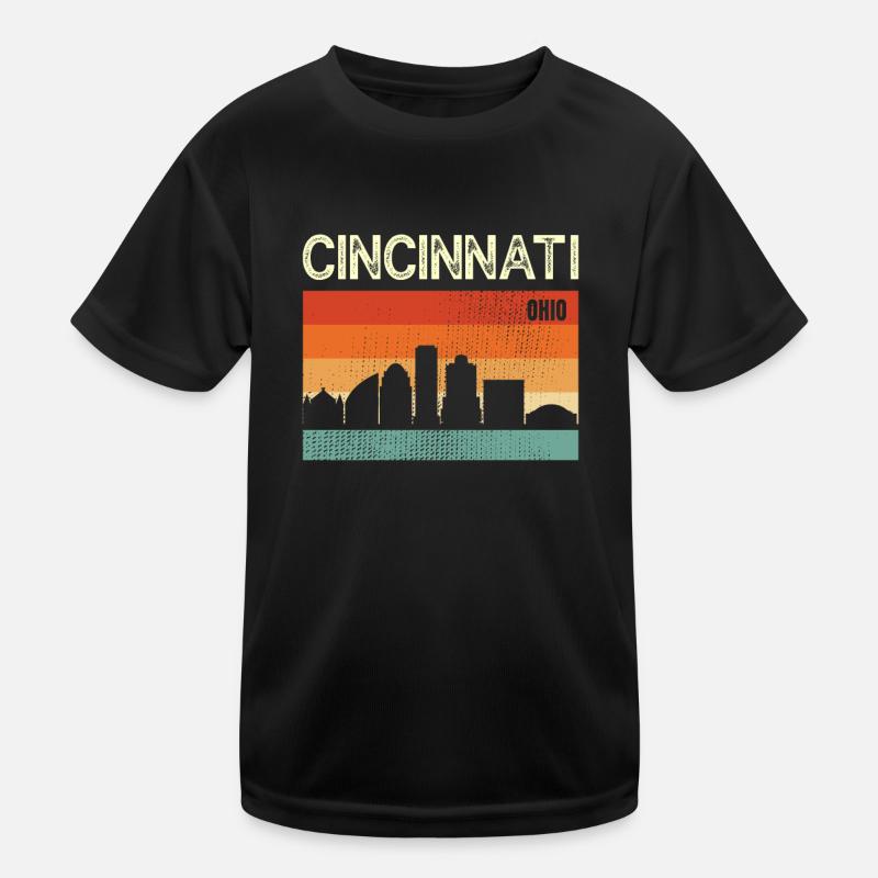 Cincinnati, Ohio Kids Functional T-Shirt