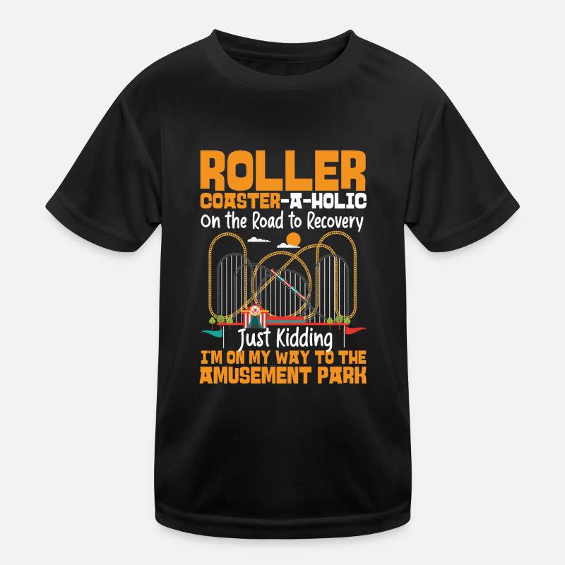 Roller Coaster Roller Kinder Funktions-T-Shirt
