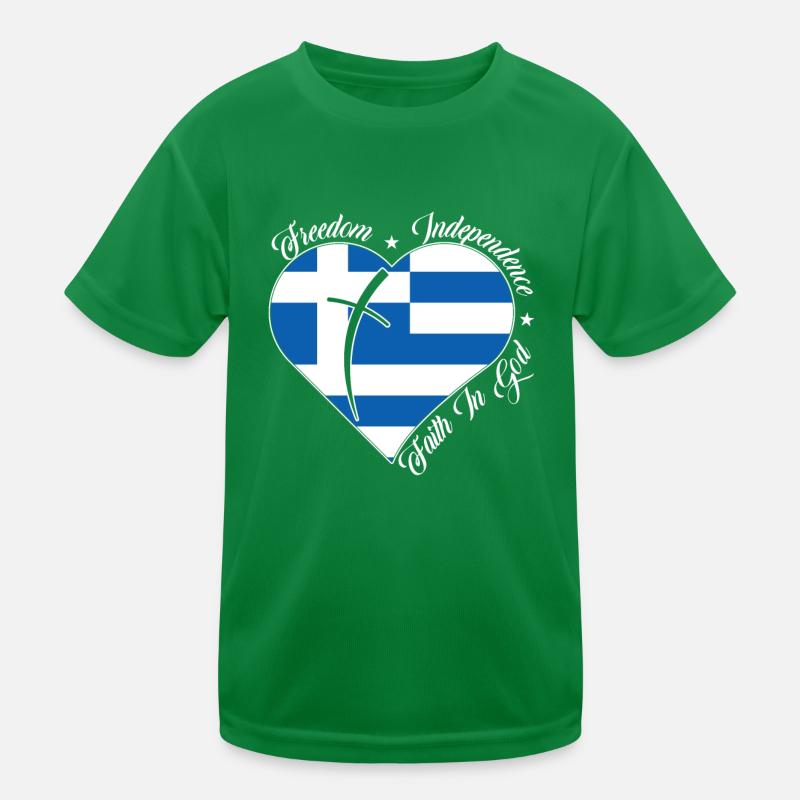 Liberté Foi en Dieu - Grèce T-shirt sport Enfant