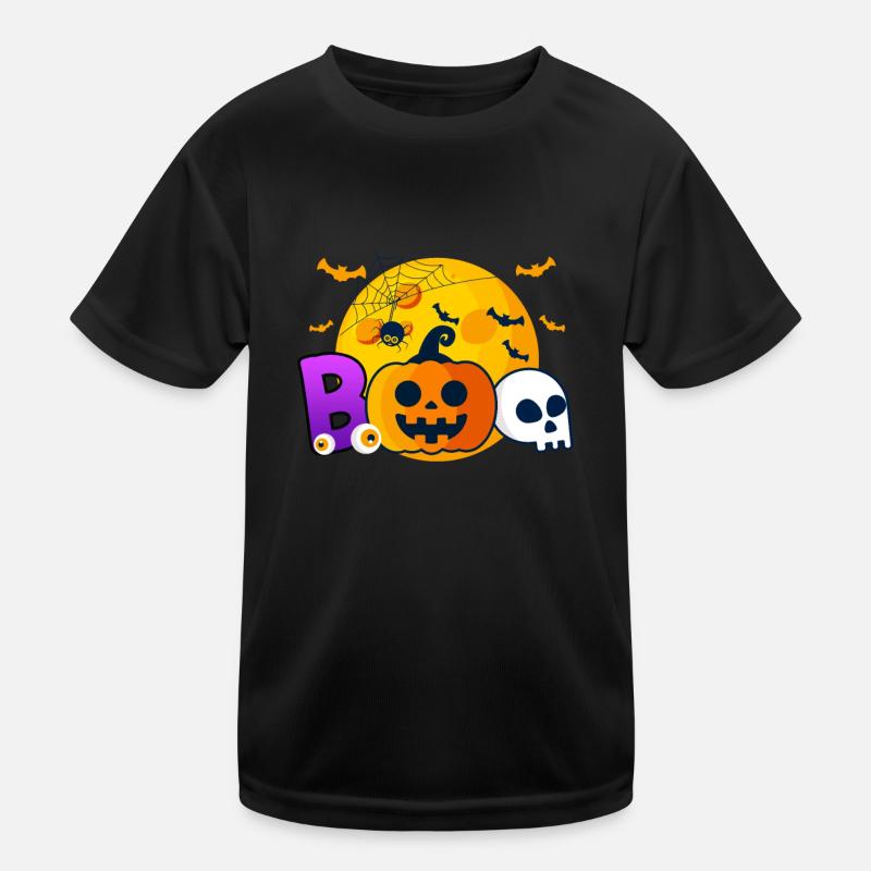 Boo hoo Halloween T-shirt sport Enfant