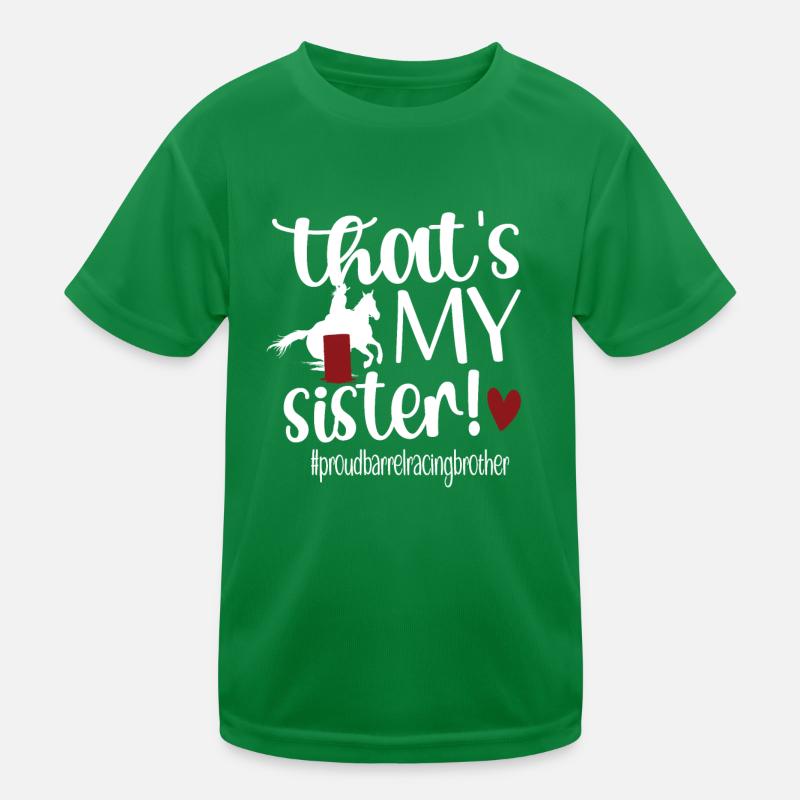 Fassrennen-Bruder Bester Barrel Racing Bruder Kinder Funktions-T-Shirt