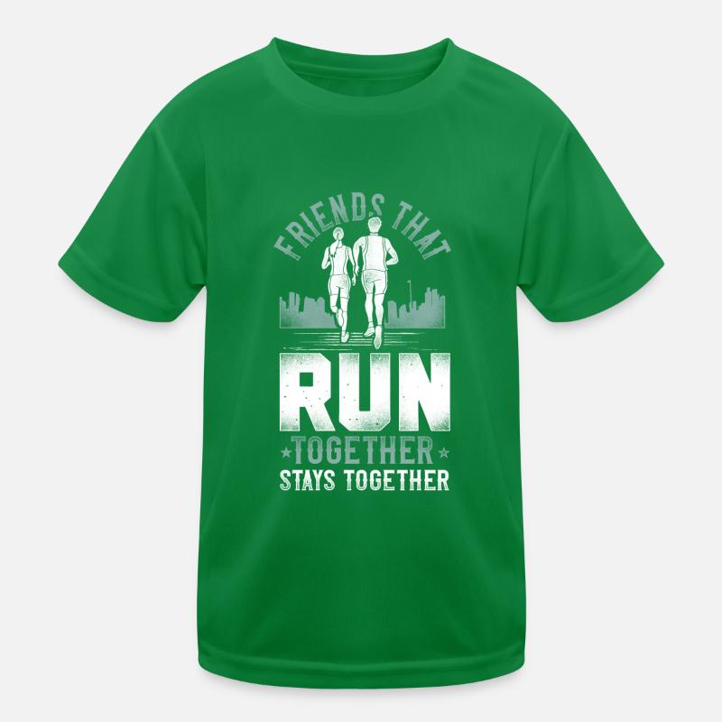 Running Runner Half Marathon Kids Functional T-Shirt