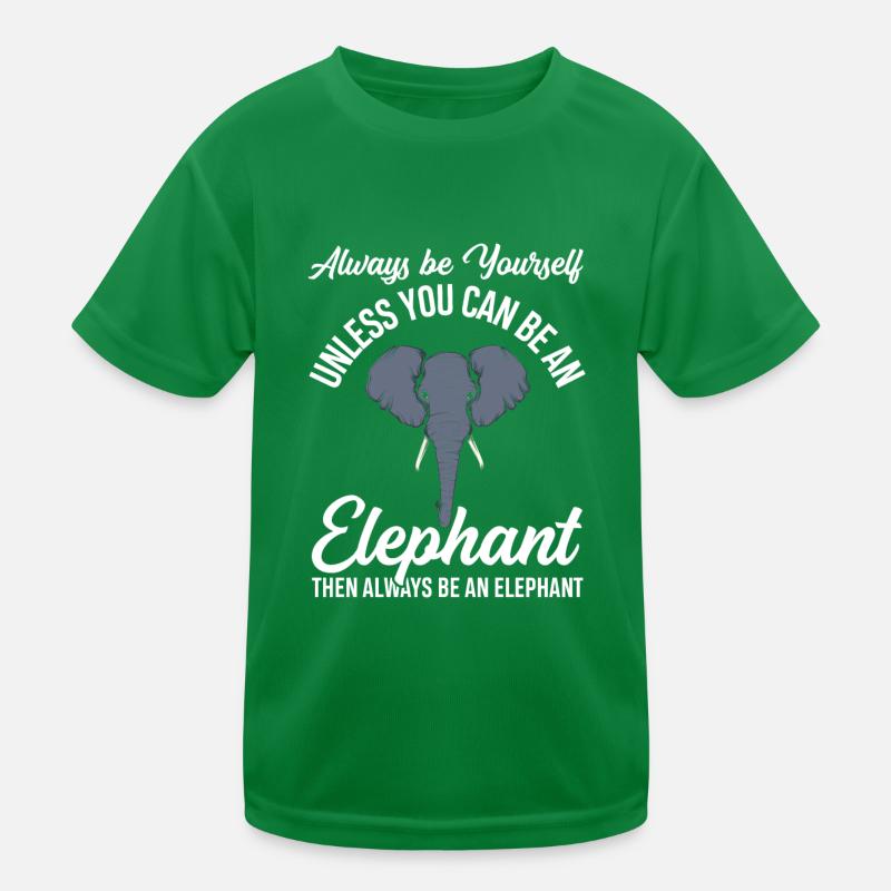 Elefant Spruch Kinder Funktions-T-Shirt