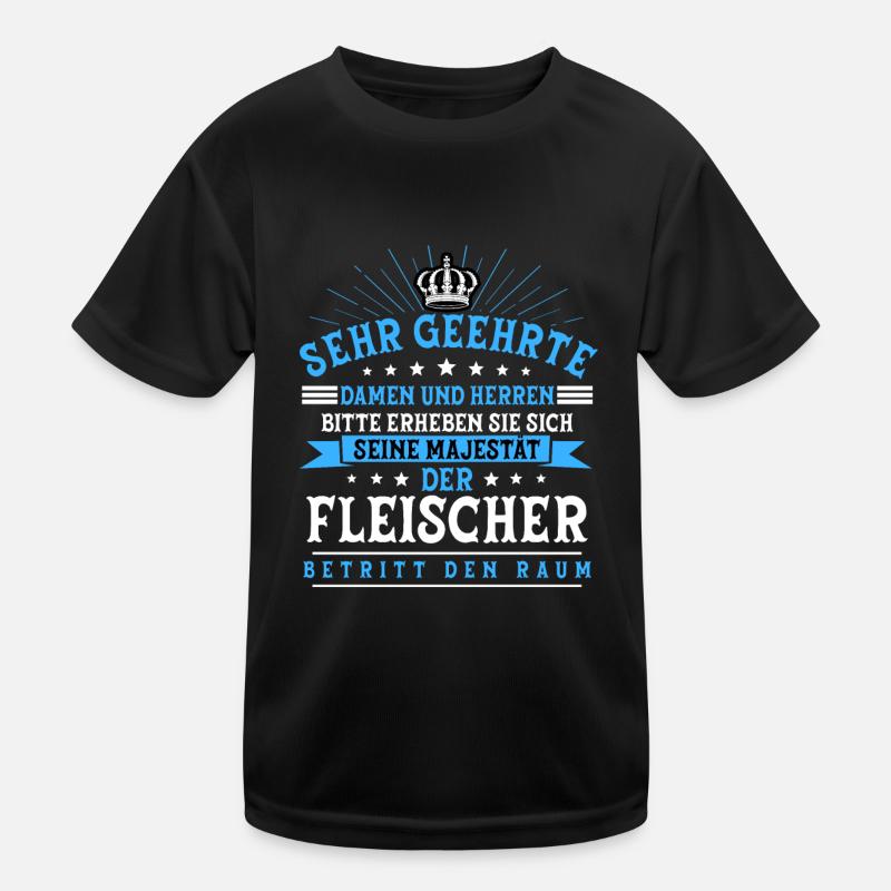 Metzger Fleischer Kinder Funktions-T-Shirt
