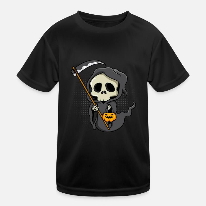 Grim Reaper Mort Halloween T-shirt sport Enfant