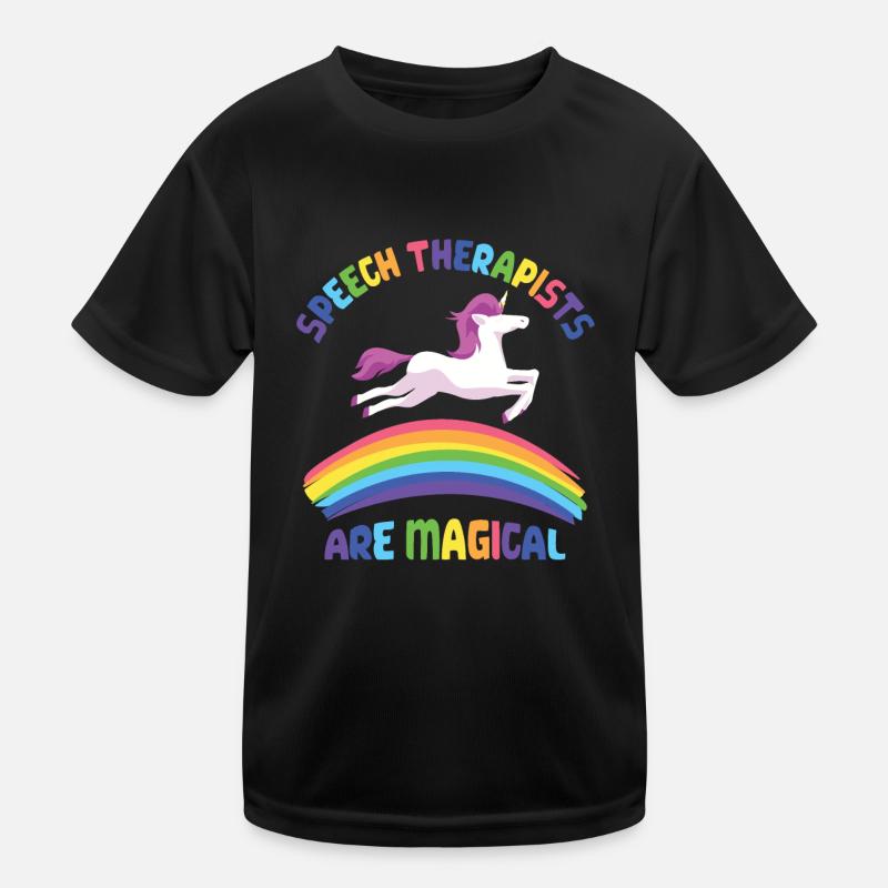 Unicorn Speech Therapist Kids Functional T-Shirt