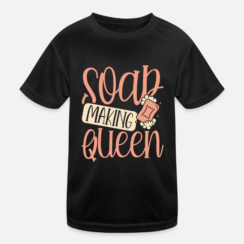 Reine de la fabrication du savon T-shirt sport Enfant
