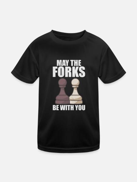 Chess Player Chess Board Chess Board Game - Kids Functional T-Shirt - black - Front