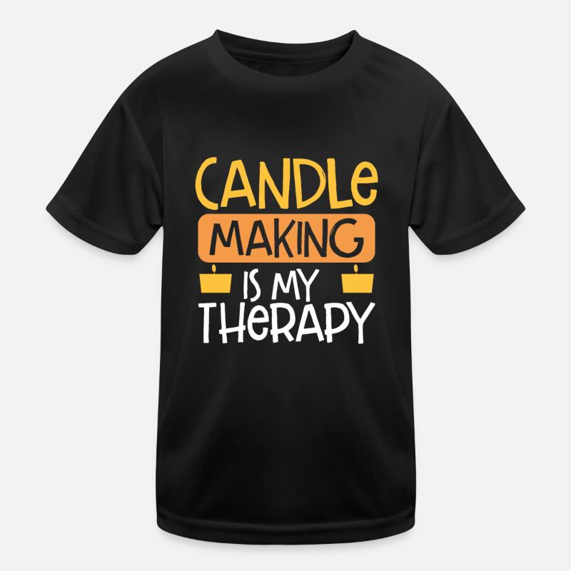 Candle making is my therapy Kids Functional T-Shirt