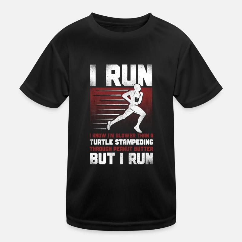 Running Runner Half Marathon Kinder Funktions-T-Shirt