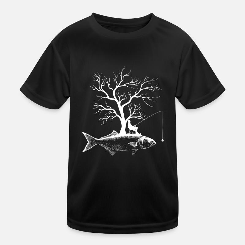 Arbre graphique - Poisson Poisson Bleu T-shirt sport Enfant
