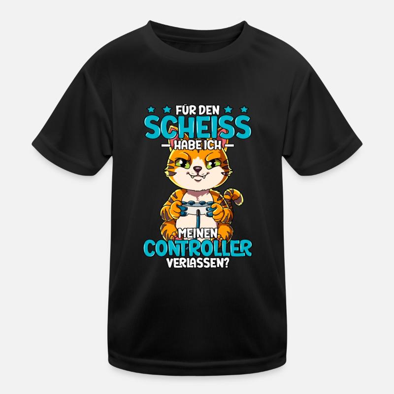 Zocken Gaming Kinder Funktions-T-Shirt