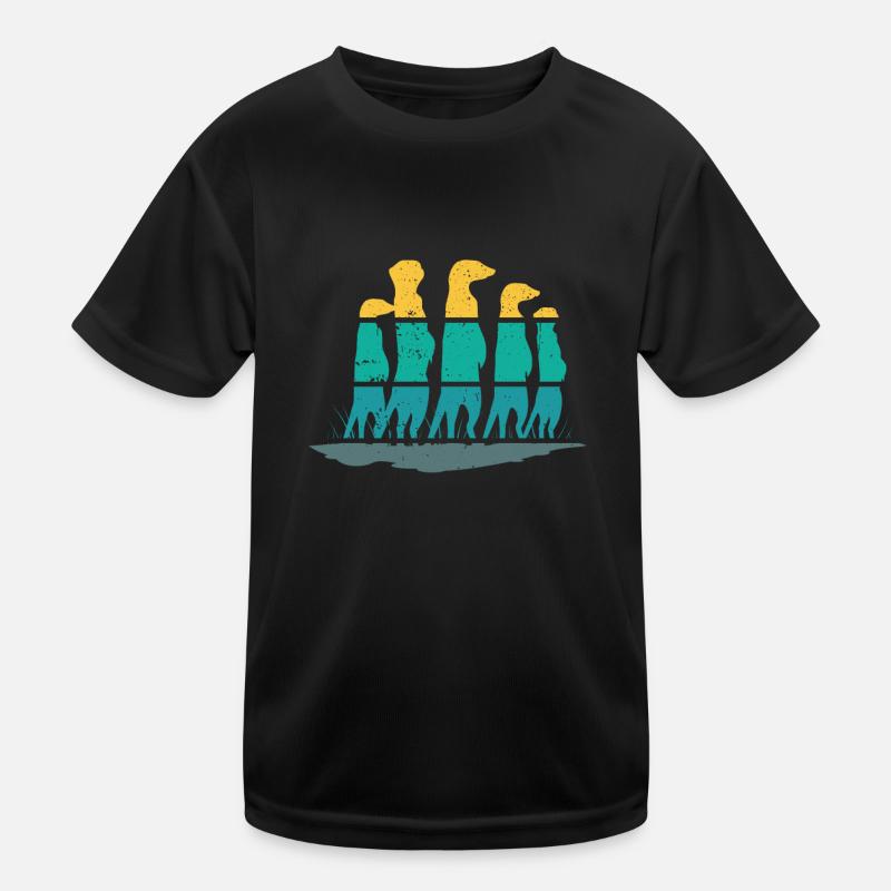Suricates Bleu Et Jaune T-shirt sport Enfant