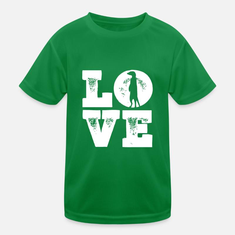 Liebe Erdmännchen Kinder Funktions-T-Shirt