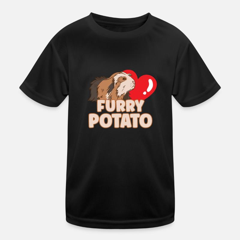 Idée cadeau de pomme de terre à fourrure pour les amateurs de cochon d’Inde T-shirt sport Enfant
