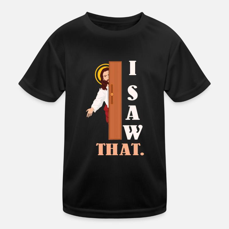 Drôle de Jésus j’ai vu ce pasteur chrétien T-shirt sport Enfant