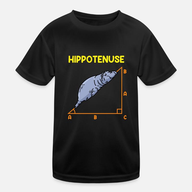 Math Hippo Professeur de mathématiques Hippotenuse T-shirt sport Enfant