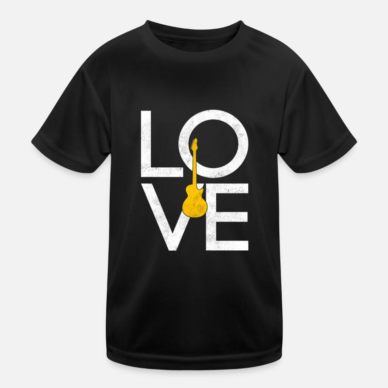 Elektro Gitarre Kinder Funktions-T-Shirt