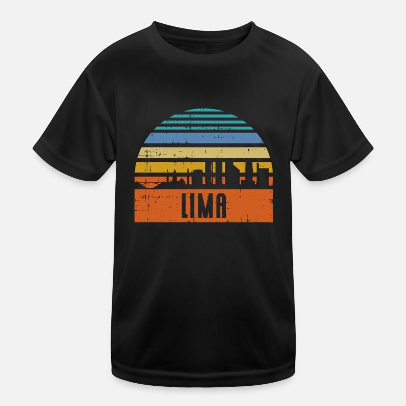 Lima Pérou Skyline T-shirt sport Enfant