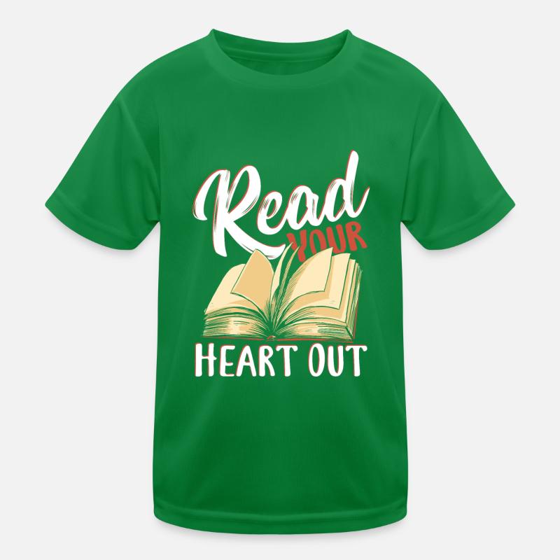 Read Your Heart Out Librarian Library Book Lover Kinder Funktions-T-Shirt