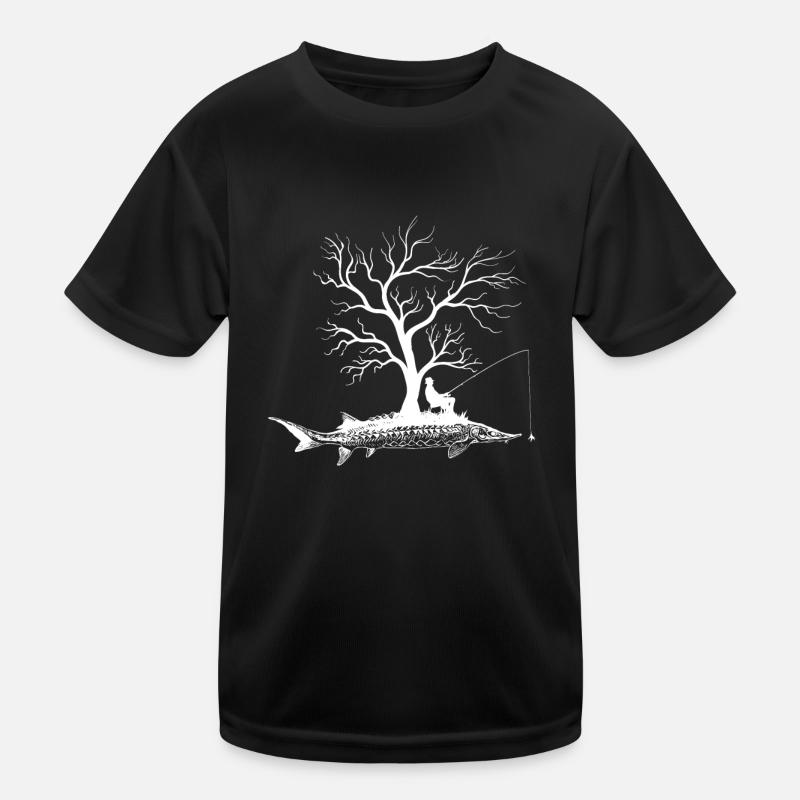 Graphic Tree - Fish Sturgeon Kids Functional T-Shirt