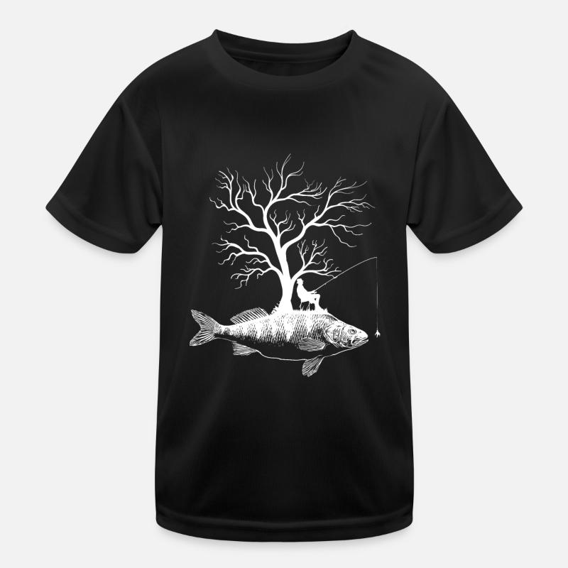 Arbre graphique - Perche jaune de poisson T-shirt sport Enfant