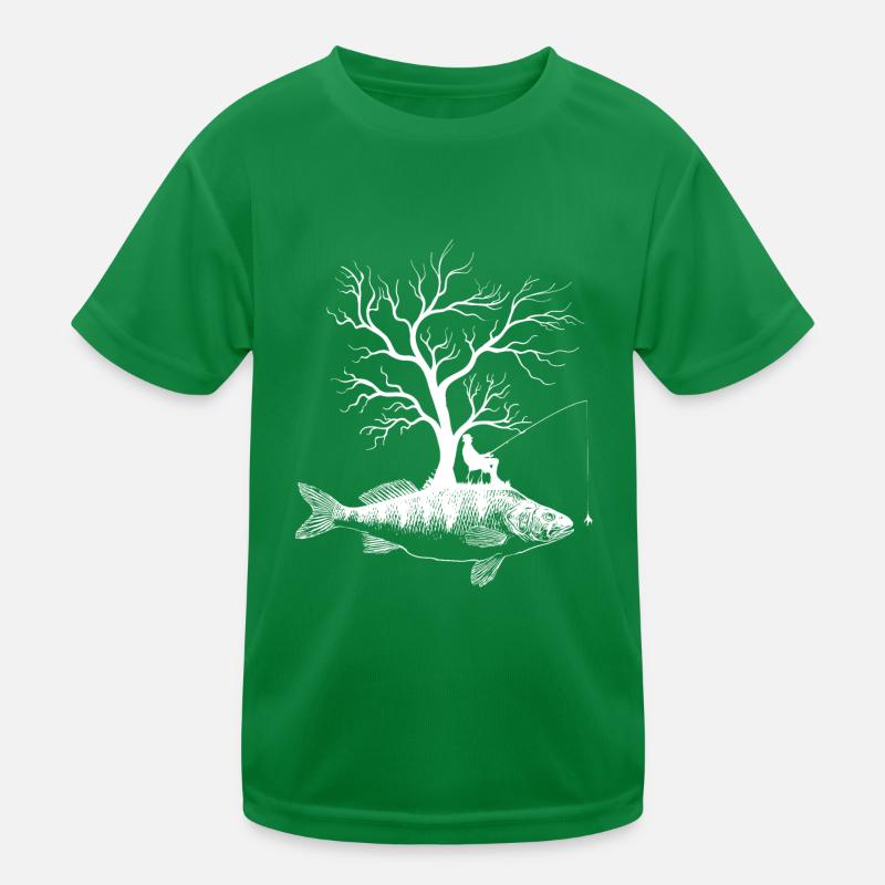Graphic Tree - Fish Yellow Perch Kids Functional T-Shirt