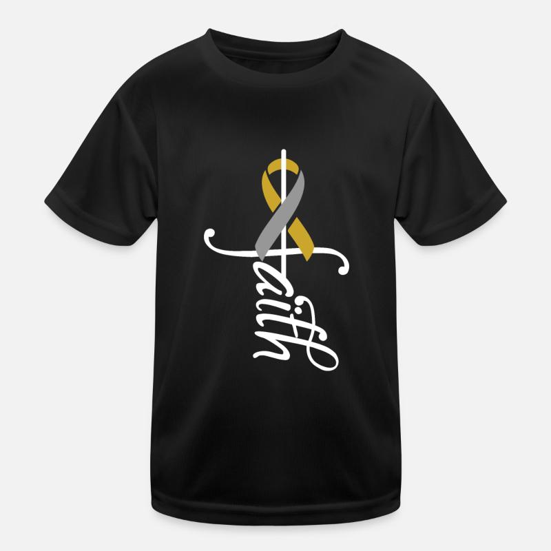 Band-Chemo-Krebs-Bewusstsein Kinder Funktions-T-Shirt