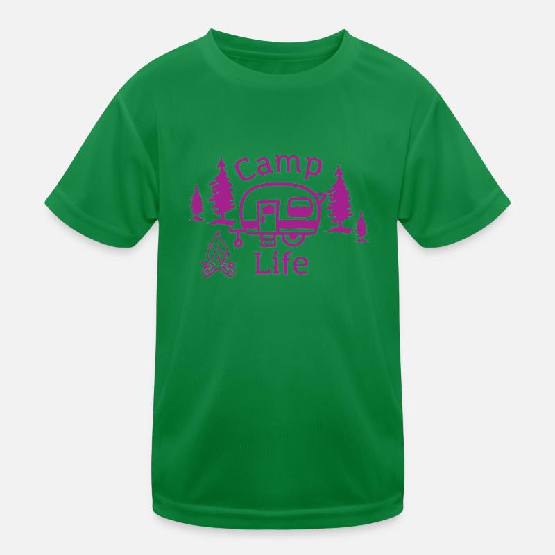Camp Leben Wandershirt Kinder Funktions-T-Shirt