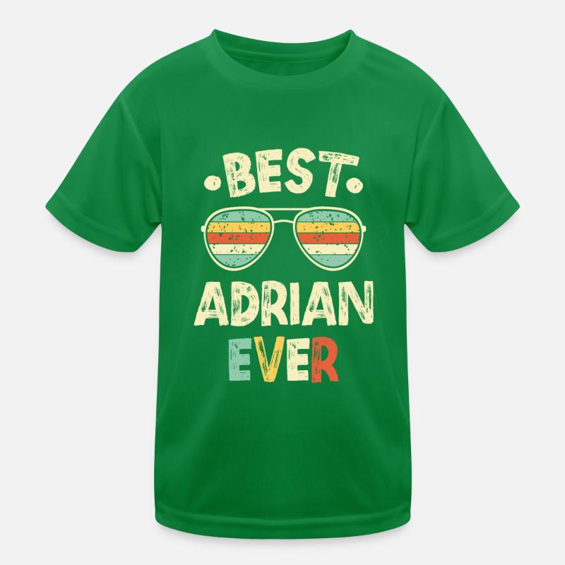 Adrian Name Geschenk Geburtstag Kinder Funktions-T-Shirt