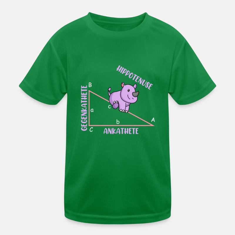 Mathematician Math Teacher Hippotenuse Kids Functional T-Shirt