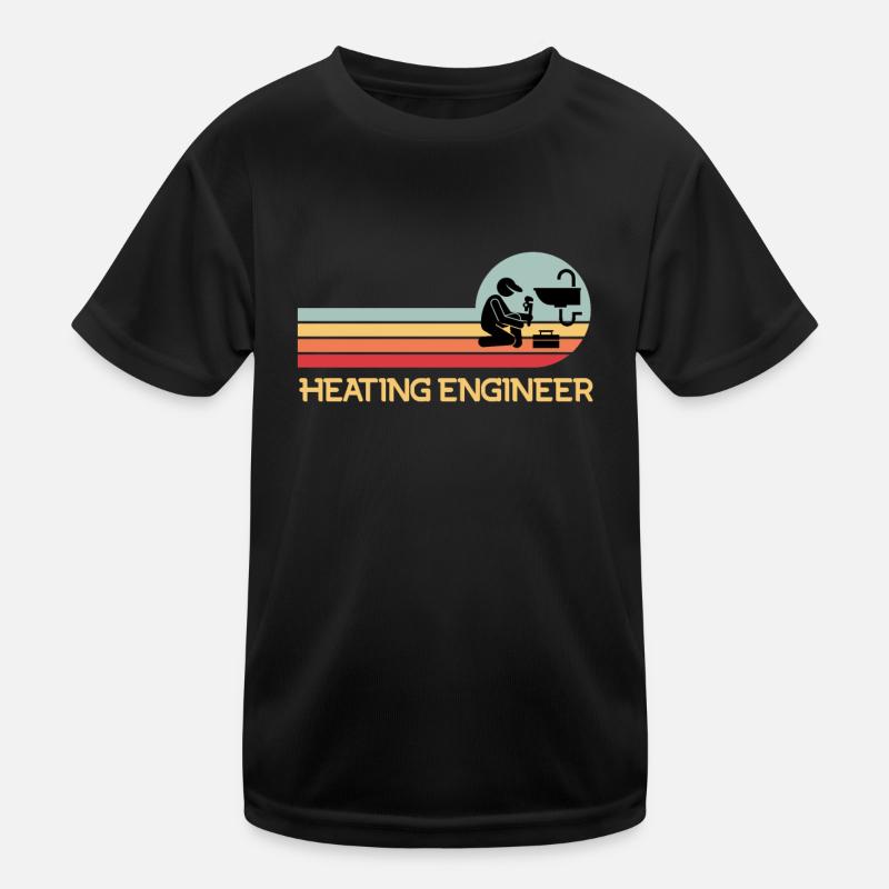 Heating engineer plumber Plumber Spengler Kids Functional T-Shirt