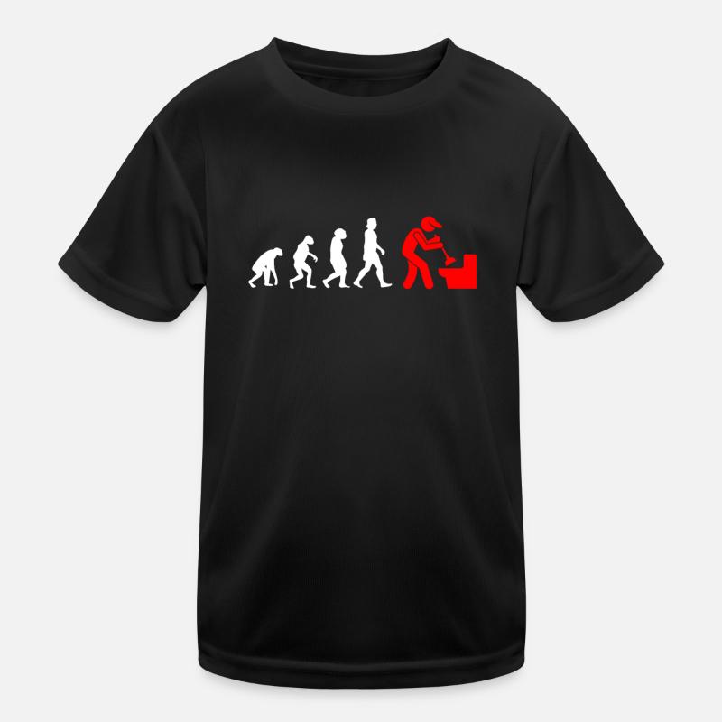Klempner Evolution Anlagenmechaniker Kinder Funktions-T-Shirt