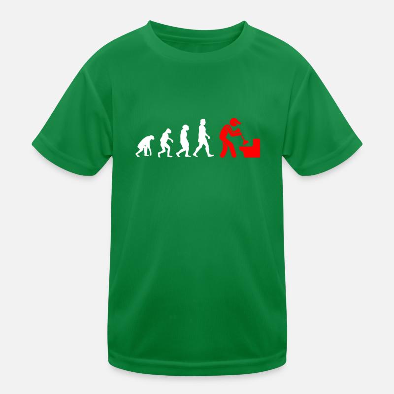 Klempner Evolution Anlagenmechaniker Kinder Funktions-T-Shirt