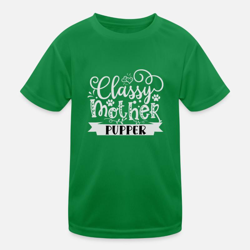 Stilvolle Welpen Mutter Kinder Funktions-T-Shirt