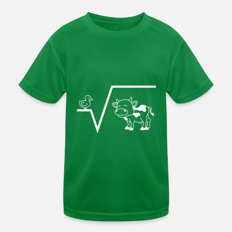 Duck root from cow nte root from q mathematics Kids Functional T-Shirt