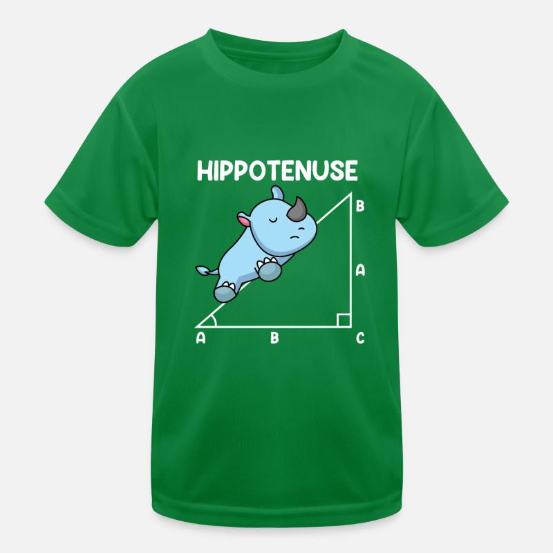 Hypoténuse Hippopotence Math T-shirt sport Enfant