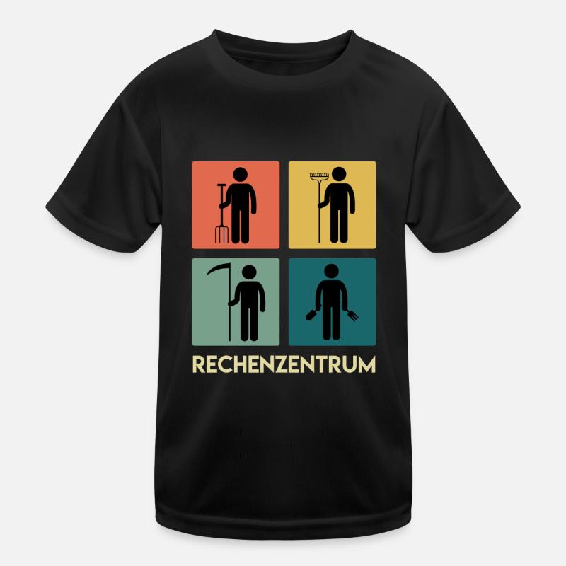 Rechenzentrum Garten Rechen Gärtner Kinder Funktions-T-Shirt