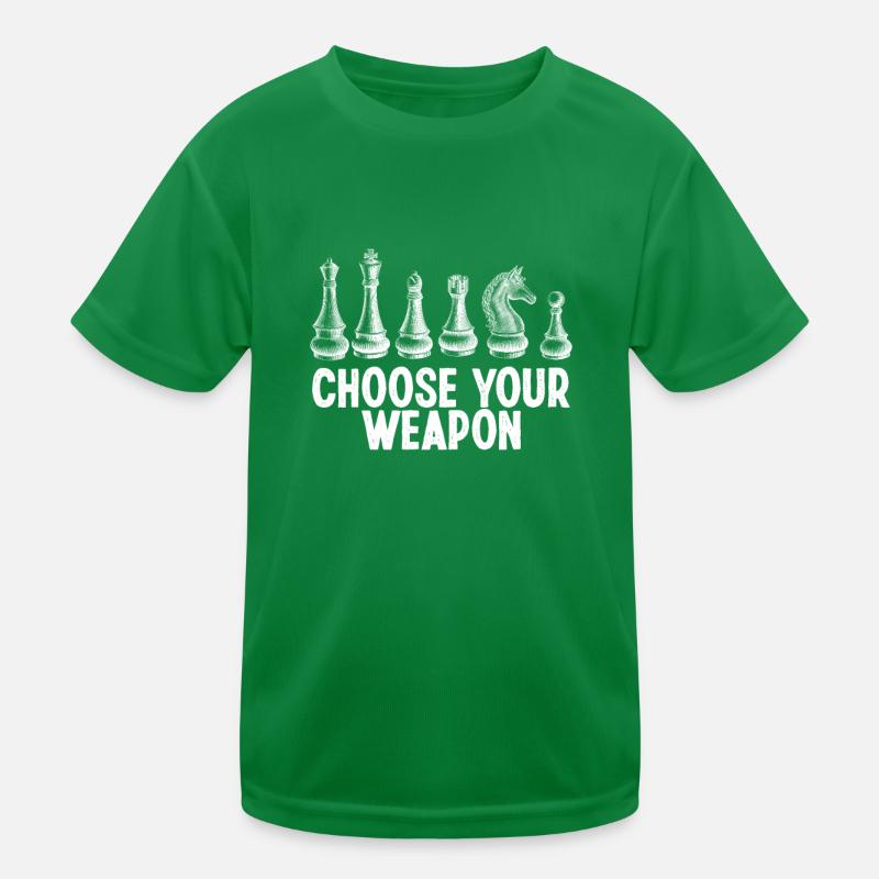 Wähle deine Schachfigur Kinder Funktions-T-Shirt