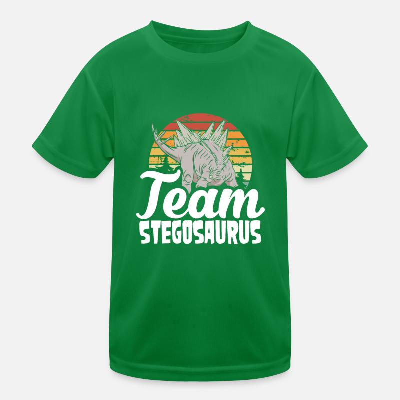 Équipe Stegosaurus Retro Sun T-shirt sport Enfant