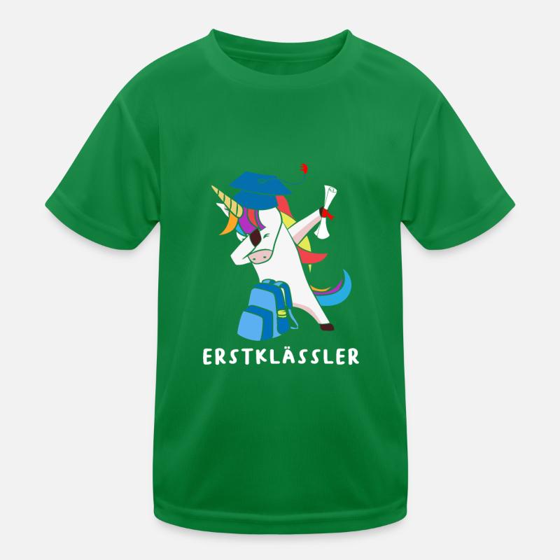 Dabbing Einhorn Erstklässler Kinder Funktions-T-Shirt