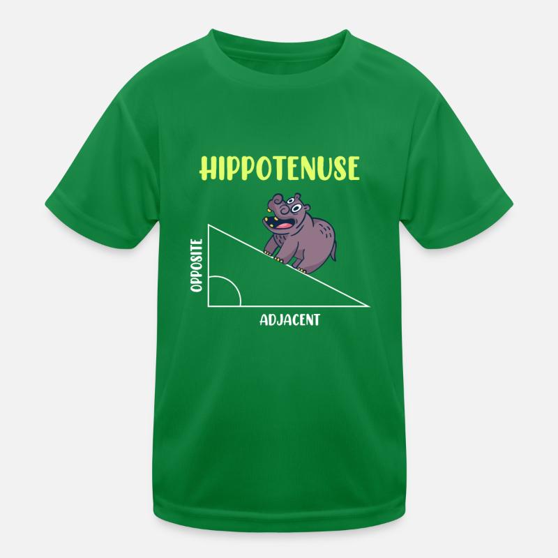Hippotenuse Algebra Mathematics Student Kids Functional T-Shirt