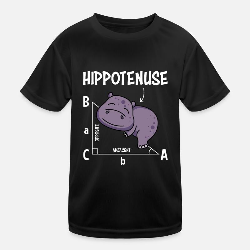 Mathelehrer Hippotenuse Mathematik - Kinder Funktions-T-Shirt - Schwarz