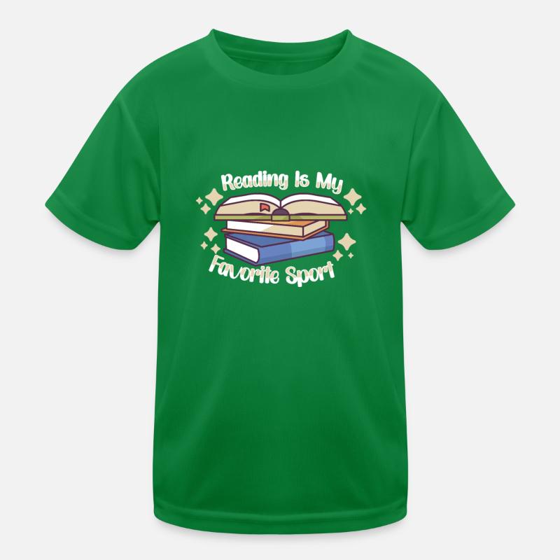 Book Reader Reading Literature Bookworm Gift Idea Kids Functional T-Shirt