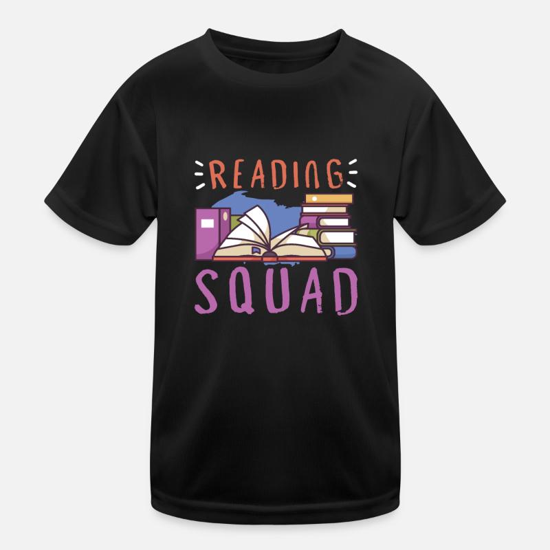 Book Reader Reading Literature Bookworm Gift Idea Kids Functional T-Shirt