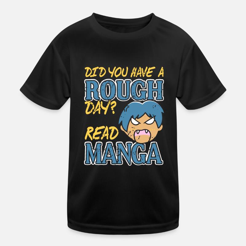 Avez-vous eu une journée difficile? Lire Manga Funny T-shirt sport Enfant