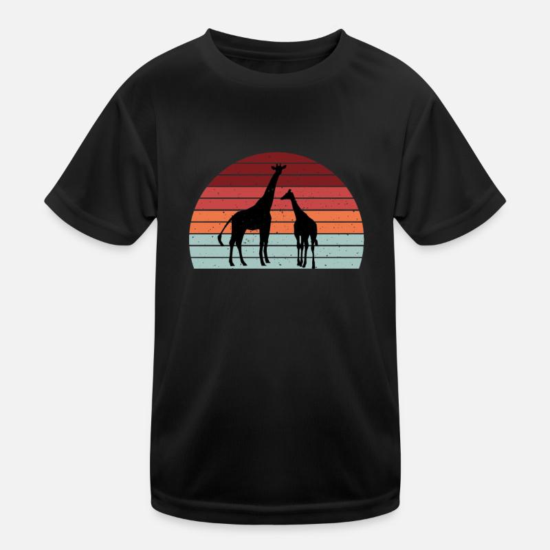 Giraffes Kids Functional T-Shirt