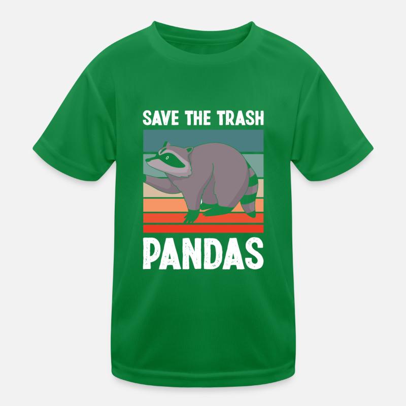 Waschbär Müll Panda Kinder Funktions-T-Shirt